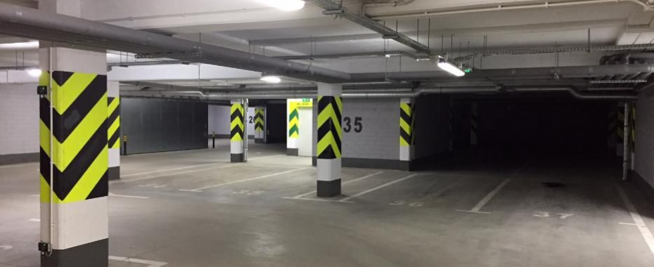 Miejsca postojowe CENTRUM garaż podziemny MONITORING